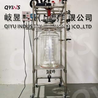 高真空雙層玻璃反應釜50L、80L、100L